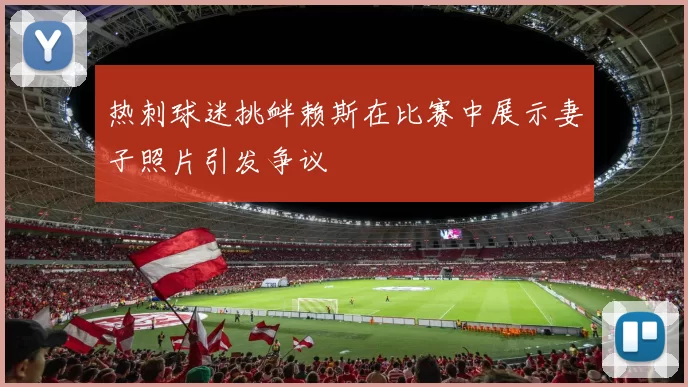 热刺球迷挑衅赖斯在比赛中展示妻子照片引发争议